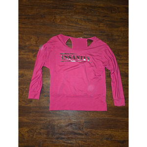 Pink Woman's Insanity shirt size Medium Beachbody